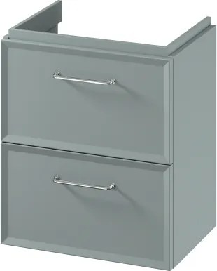 Cersanit S1021-007 - Závesná kúpeľňová skrinka pod umývadlo MILLE SLIM 50x35 cm mintová