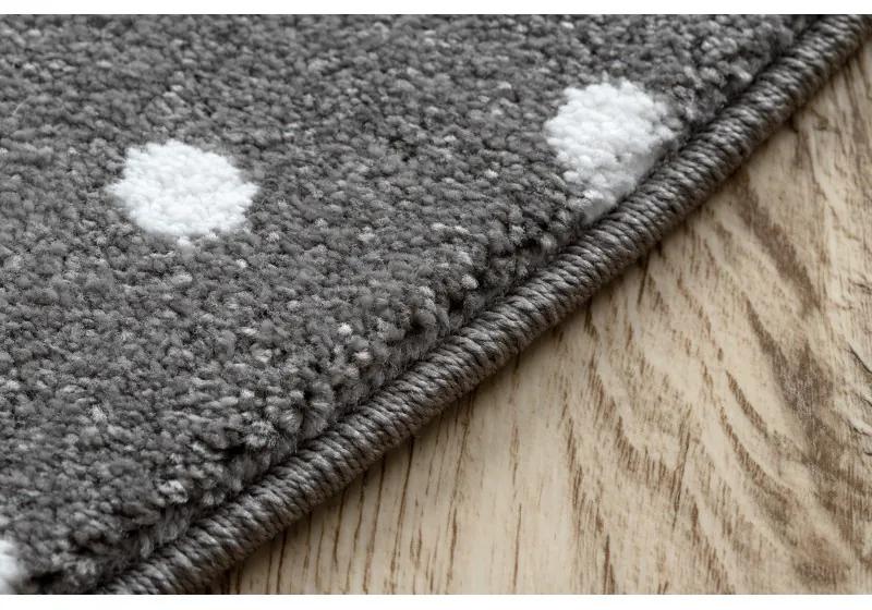 Dywany Łuszczów Detský kusový koberec Petit Bunny grey okrúhly - 140x140 (priemer) kruh cm