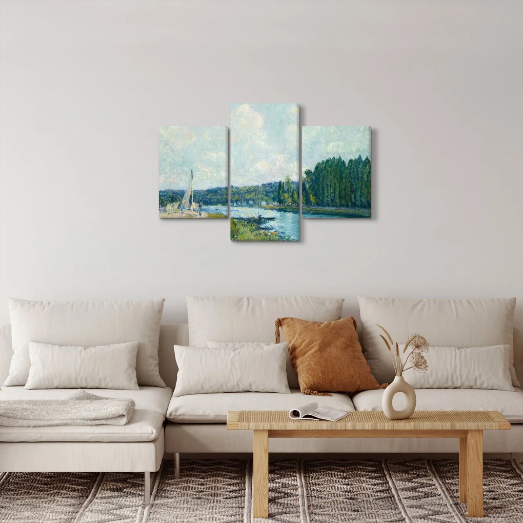 Obraz - Alfred Sisley, The Banks of the Oise, reprodukcia (90x60 cm)