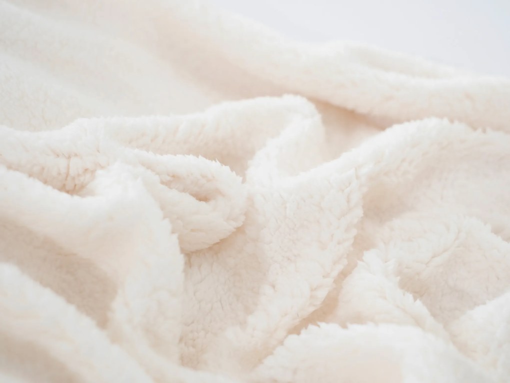 Baránková deka mikroplyš 220 × 200 cm – Laura staroružová