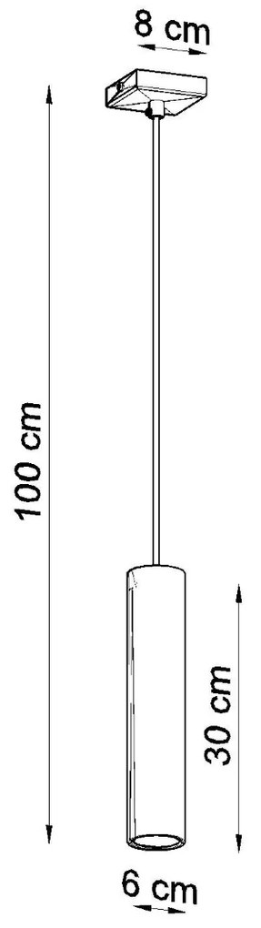 Závesné svietidlo Lagos, 1x čierne kovové tienidlo