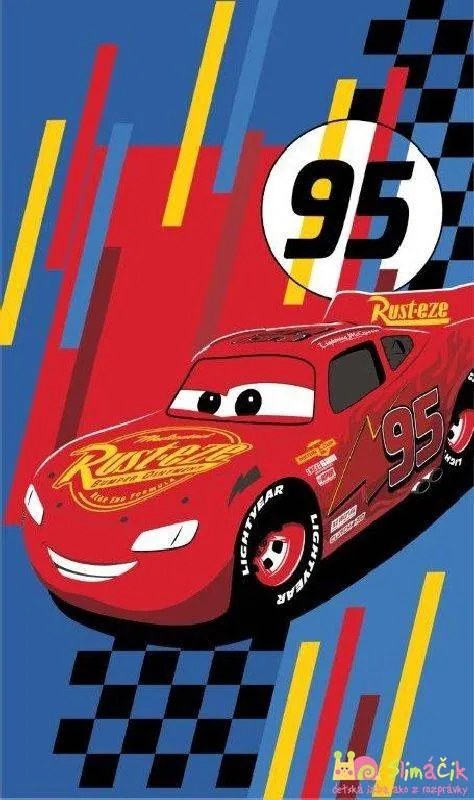 Detský uterák Cars Champ 30x50 cm