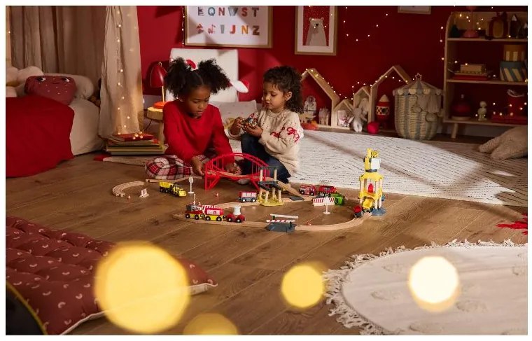 lupilu® Drevená železničná súprava L (stavenisko) (100395147)