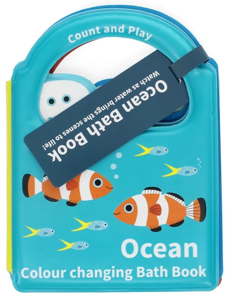 Interaktívna hračka Colour changing bath book Ocean – Rex London