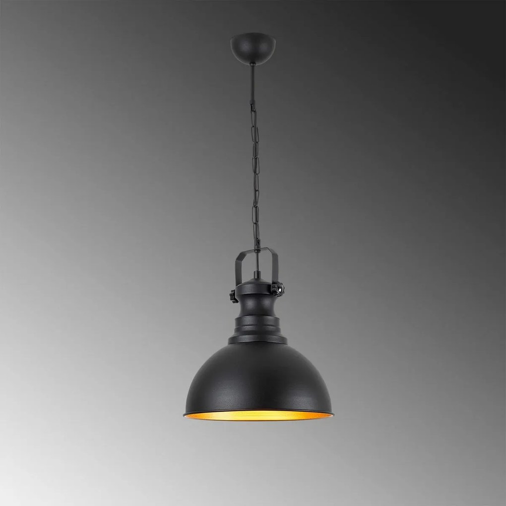 Závesný luster Saglam - 3710 - 1, čierna