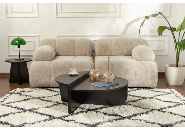 SADA 2x Konferenčný stolík ORION čierna