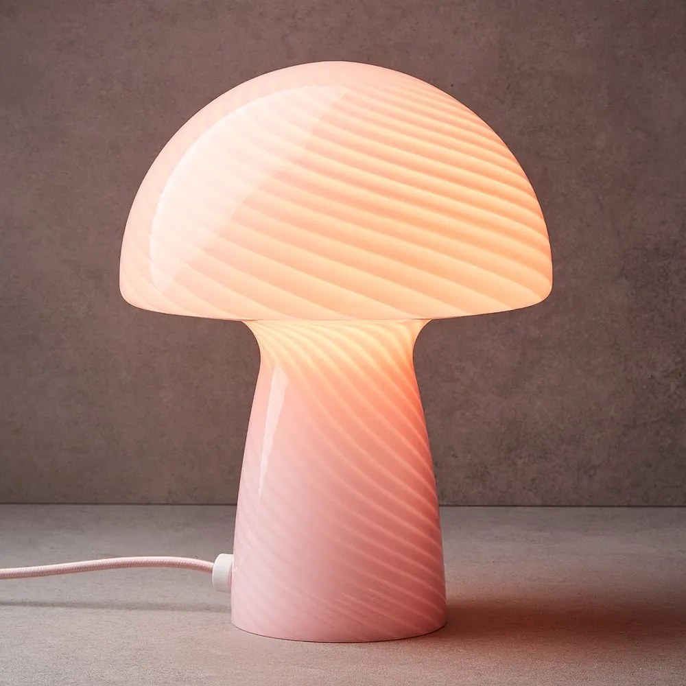 FUNGI TOWN Stolná lampa - sv. ružová