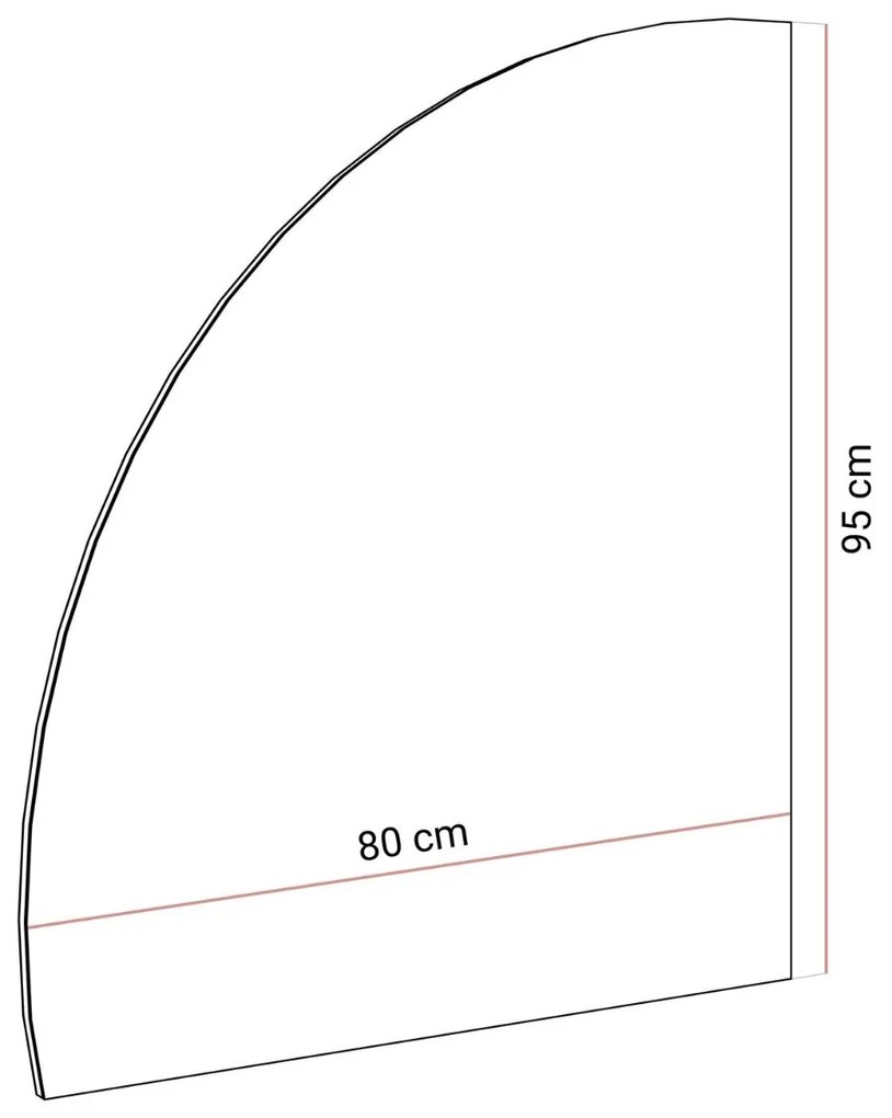 ZÁVESNÉ ZRKADLO EMELINE ĽAVE + LED