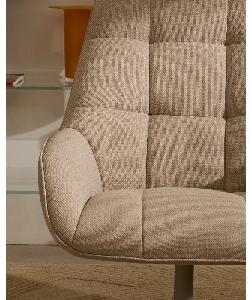 Béžové otočné kreslo Jaspe – Kave Home