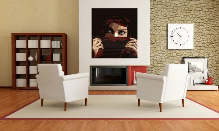 Ručne maľovaný POP Art obraz Aicha  aicha