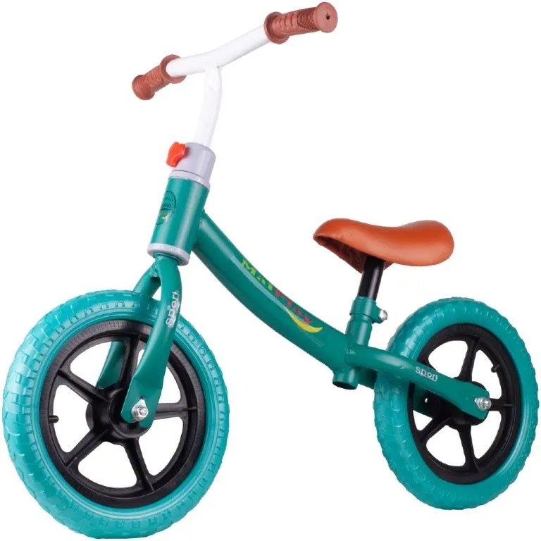 KIK Detský bežecký bicykel zelený