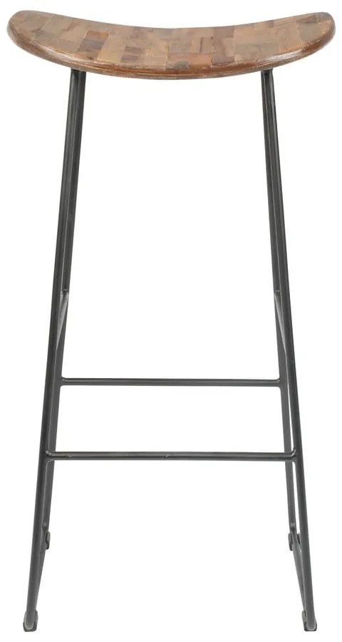 Barová stolička z teakového dreva v prírodnej farbe (výška sedadla 76 cm) Tangle – White Label
