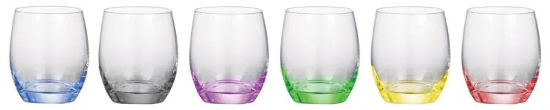 BOHEMIA RAINBOW POHÁR NA WHISKY 300ML SADA 6 KS