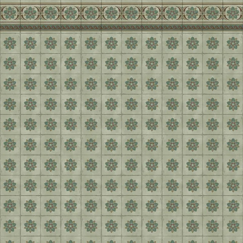 VLADILA  Green Tiles - tapeta