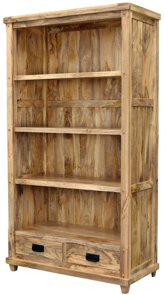 furniture-nabytek.cz - Knižnica drevená z masívu mango 100x45x180