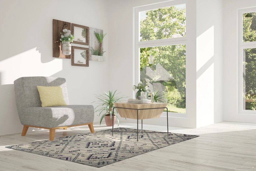 TRHÁK: Kusový koberec Harmónia grey, 190x280, šedá, obývacia izba, Alfa Carpets