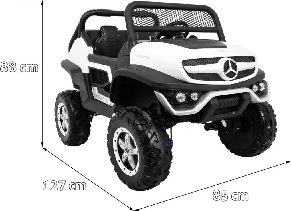 Ramiz Vozidlo Mercedes BENZ UNIMOG Biela