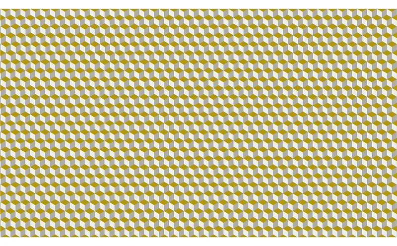 VLADILA Yellow And White Cube - tapeta