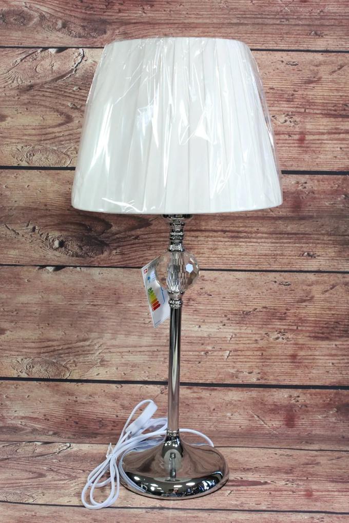 Lampa s kamienkom - biela (v. 59 cm)