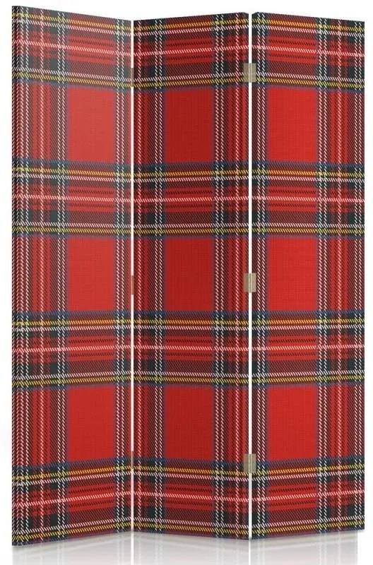 Ozdobný paraván Skotská zkouška - 110x170 cm, trojdielny, klasický paraván