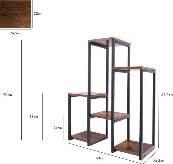 Stojan na kvety PANORAMA venge