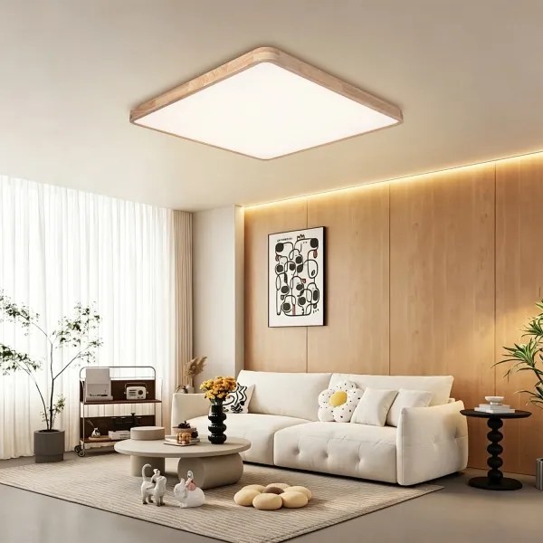 Brilagi - stmievateľné LED svietidlo WOODLINE SQUARE LED/180W/230V dub 100x100 cm + DO