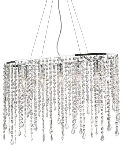 Ideal Lux - Krištáľový luster na lanku RAIN 5xE14/40W/230V číra