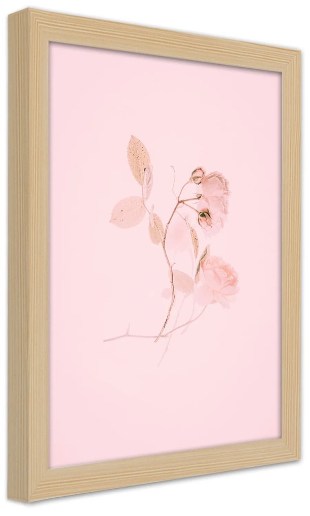 Gario Plagát Pastelová vetvička Farba rámu: Bez rámu, Rozmery: 30 x 45 cm
