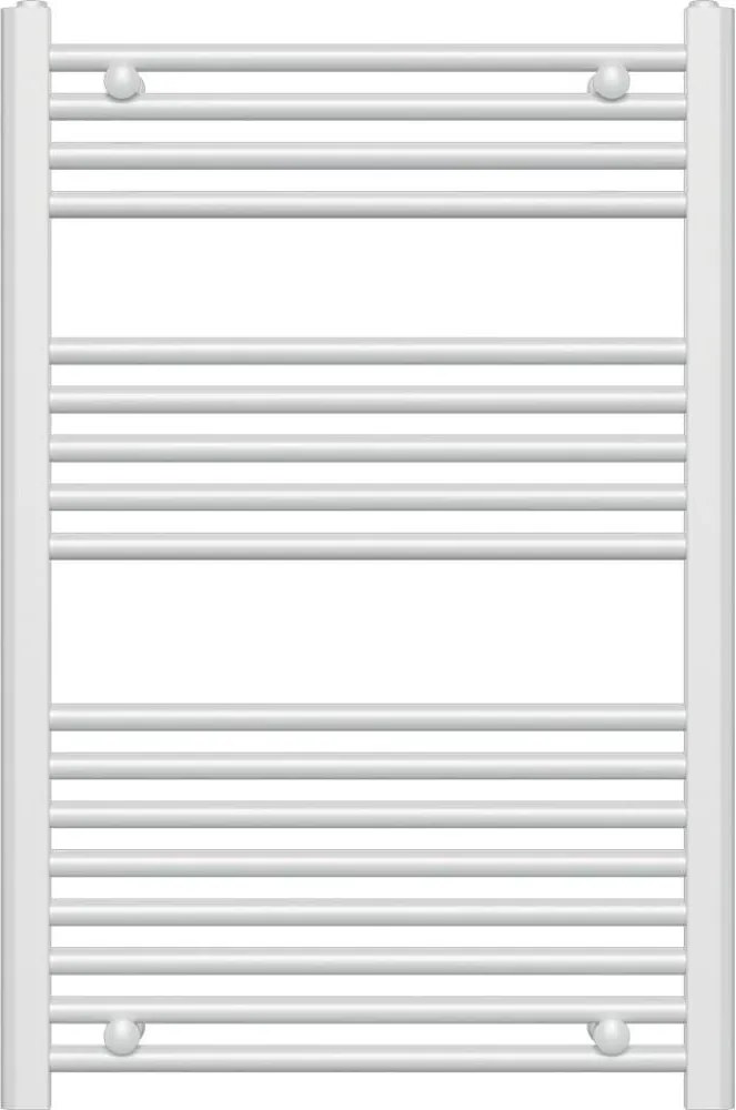 Novaservis - Rebríkový radiátor do kúpeľne 478 W / 230 V, 90 x 60 cm, biely, rovný