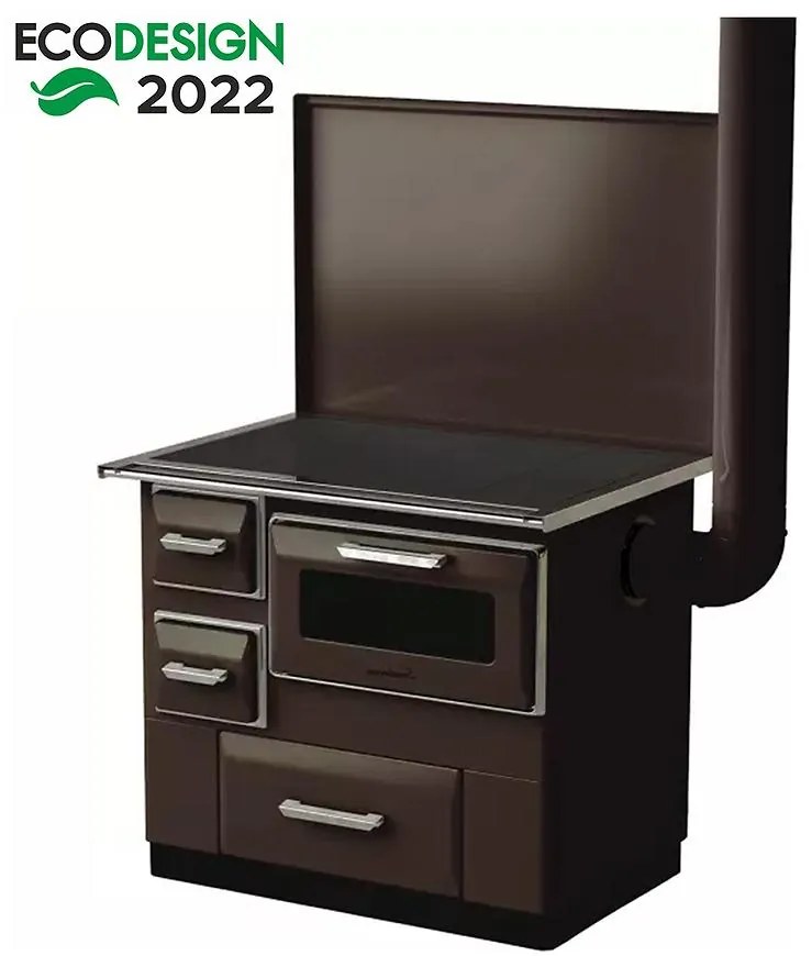 Sporák Luna 7kW pravý hnedý