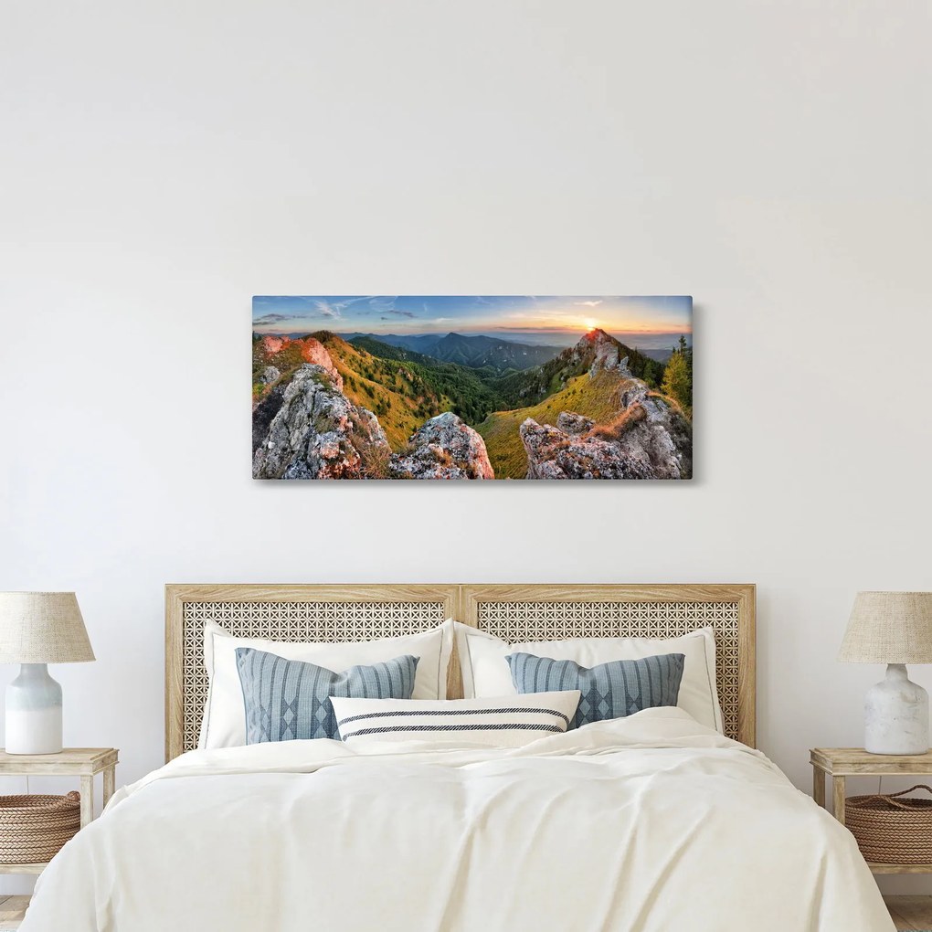 Obraz - Horská krajina (120x50 cm)