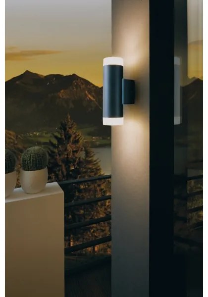 Eglo 96505 - LED Vonkajšie nástenné svietidlo RIGA 2xGU10/5W