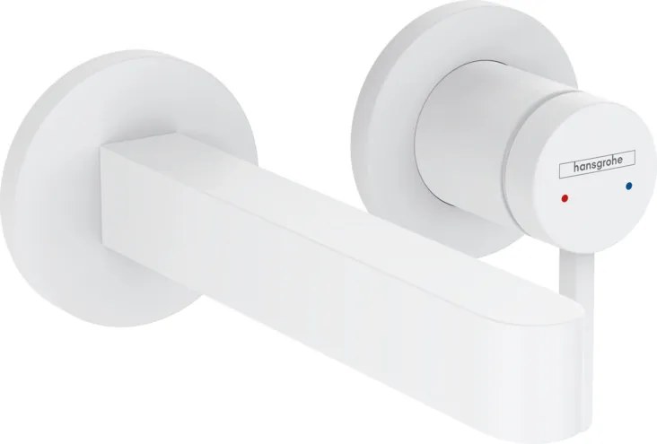 Hansgrohe Finoris, umývadlová batéria pod omietku 180, 2-otvorová inštalácia, EcoSmart, matná biela, HAN-76051700