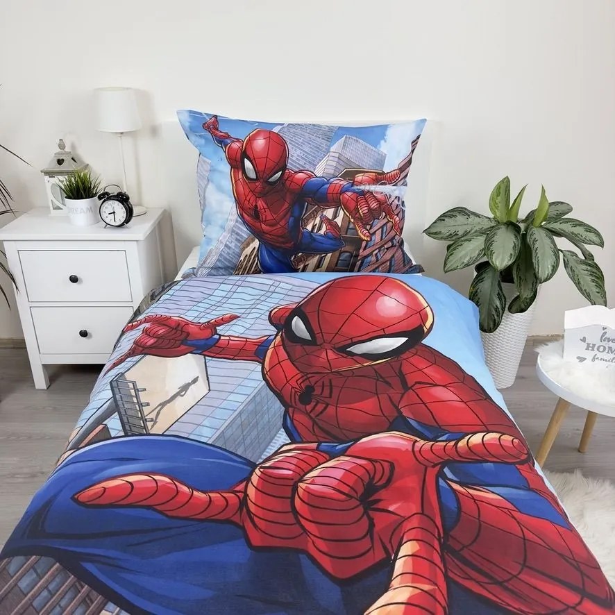 Jerry Fabrics Bavlnené obliečky 140x200 + 70x90 cm - Spider-man 04
