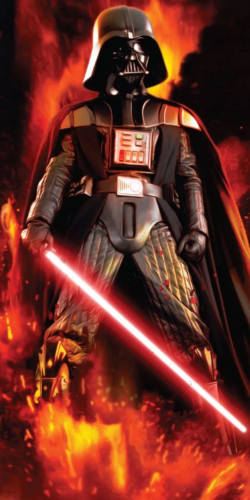 JERRY FABRICS Osuška Star Wars Darth Vader bavlna/froté 70x140 cm