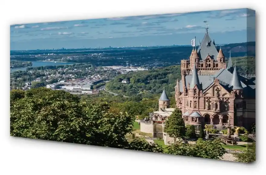 Obraz na plátne Nemecko Panorama mestského hradu 140x70 cm | BIANO