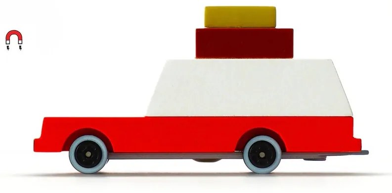 Candylab Drevené autíčko Candycar Luggage Wagon