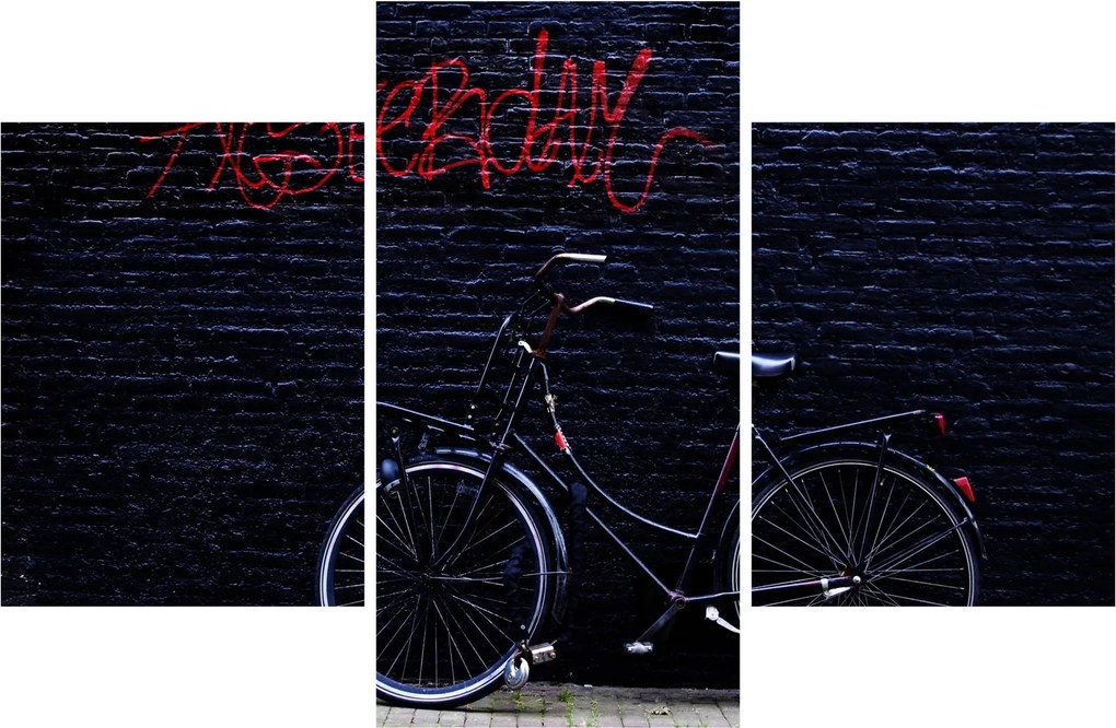 Obraz bicykla v Amsterdame (90x60 cm)