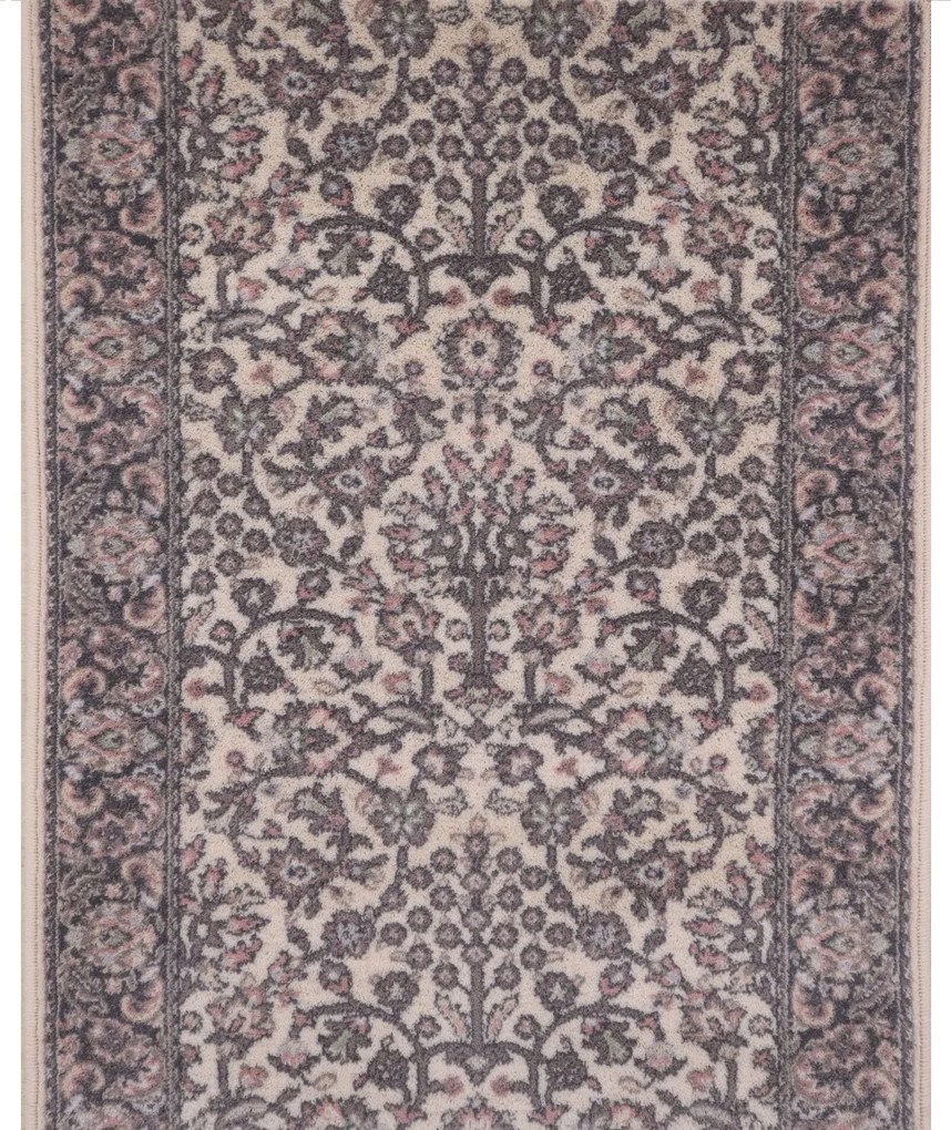 Orientálny behúň na mieru Isfahan Forenza alabaster, šíre 80 cm, ružová, chodba / predsieň, Agnella