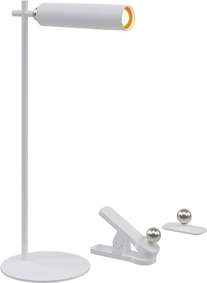LED Stmievateľná magnetická stolná lampa LED/3W/5V 4000K 1500 mAh biela