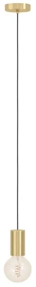 Eglo 900799 - Luster na lanku POZUETA 1xE27/40W/230V zlatá