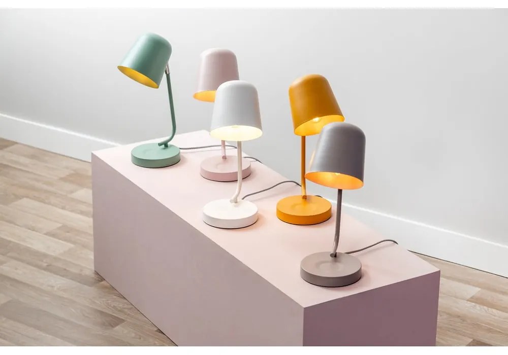 Sivá stolová lampa (výška 38,5 cm) Encantar – Leitmotiv