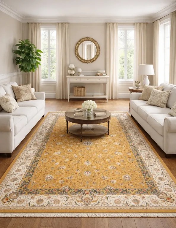 BE Koberec Sultan 1200 Gold – žltý obdĺžnikový Rozmer: 150x225 cm