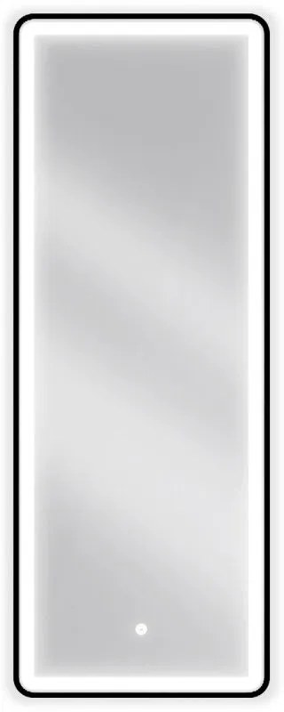 Mexen Coro, LED kúpeľňové zrkadlo s podsvietením a čiernym rámom 45x120 cm, 6000K, ochrana proti zahmlievaniu, 9817-045-120-611-70