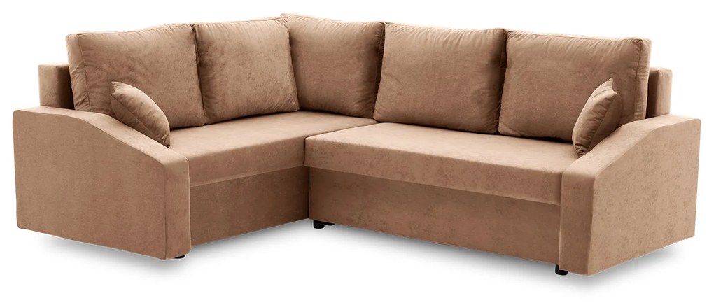 Rohová rozkladacia sedacia súprava GRANDE PLUS - color mikro Ľavá Cappuccino