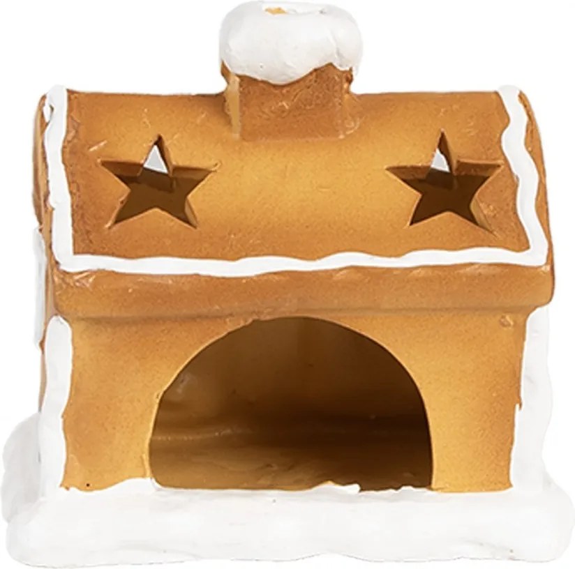 Keramický svietnik perníková chalúpka Gingerbread House - 11 * 8 * 10 cm