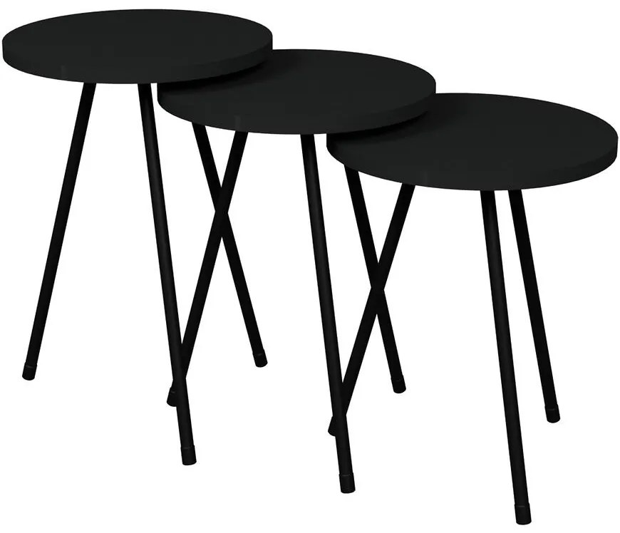 Súprava stolíkov Fd–3pcts-007 antracit