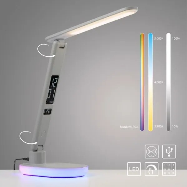 JUST LIGHT. 11018-16 - LED RGBW Stmievateľná stolová lampa TINA LED/4W/230V