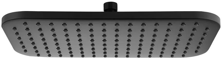 Aqualine SC296 hlavová sprcha, 200x350mm, čierna