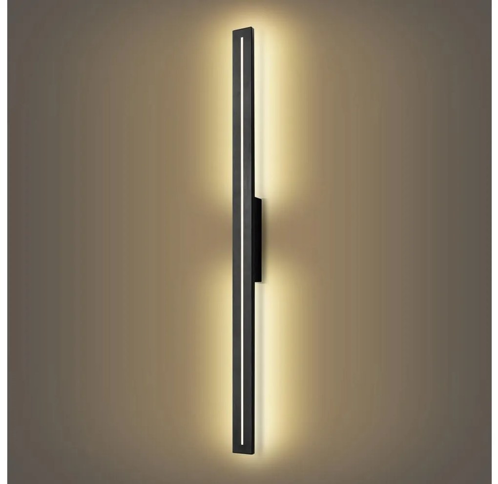 Brilagi - LED vonkajšie nástenné svietidlo LINEO LED/24W/230V 3000K IP65 čierne